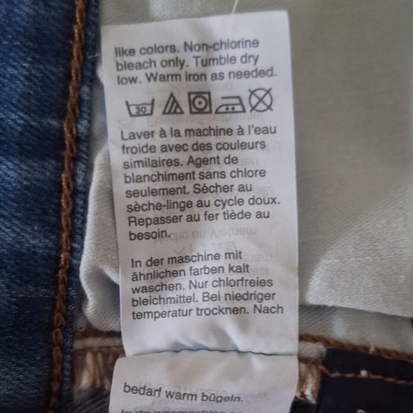 High Rise Madewell Cali Demi-Boot Jeans Sz 25 Button Fly Distressed Crop Flare - Picture 13 of 13